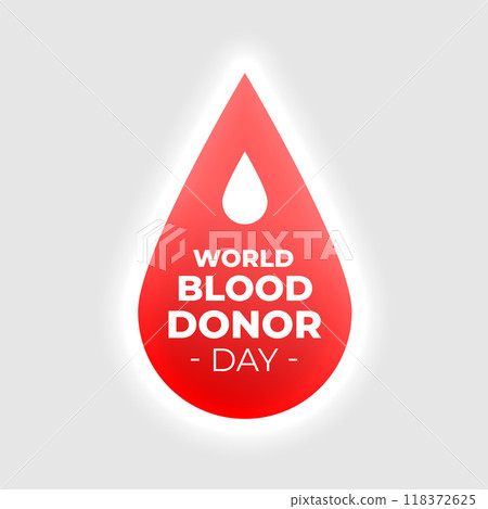 world blood donor day creative poster design 118372625