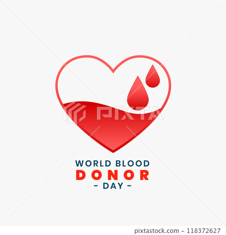 international world blood donor day heart and blood drop background international world blood donor day heart and blood drop background 118372627