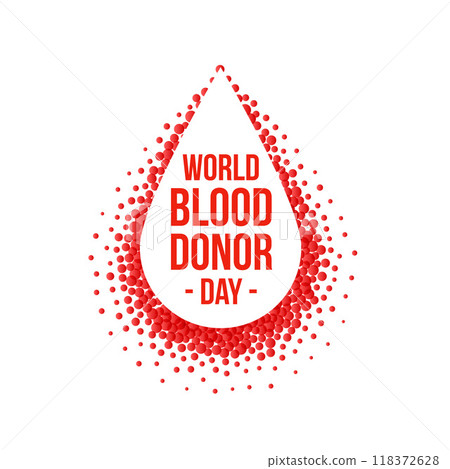 creative world blood donor day poster design 118372628
