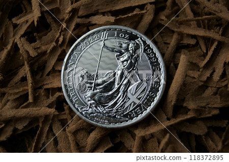 Pure Silver Investment Coin. 2 Pounds Britania 1 oz Fine silver coin 2022. Pure Silver Investment Coin. 2 Pounds Britania 1 oz Fine silver coin 2022. 118372895