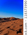 Sahara desert blue sky 118373990