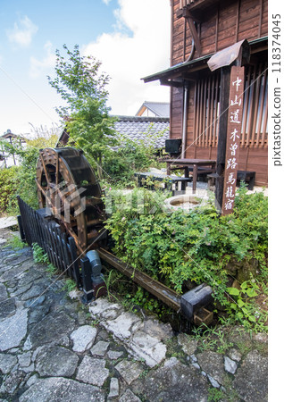 [馬籠宿/水磨坊]健行/舊街景/岐阜縣 118374045