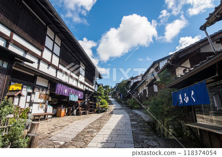 [馬籠宿]健行、岐阜縣古街景 118374054