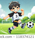 孩子們踢足球 118374121