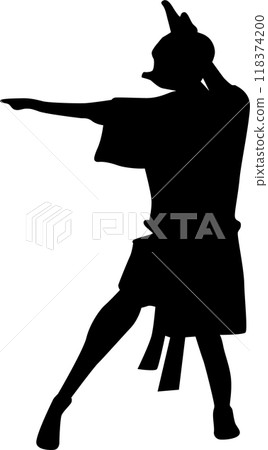 宮崎縣長田市的 Hyottoko 舞蹈 宮崎縣長田市的 Hyottoko 舞蹈 118374200