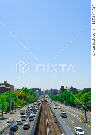 [Osaka Prefecture] Shin-Midosuji and Kita-Osaka Kyuko around Momoyamadai Station in May - Beautiful greenery 118374724