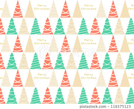 Colorful Christmas tree background material with text 3 118375123