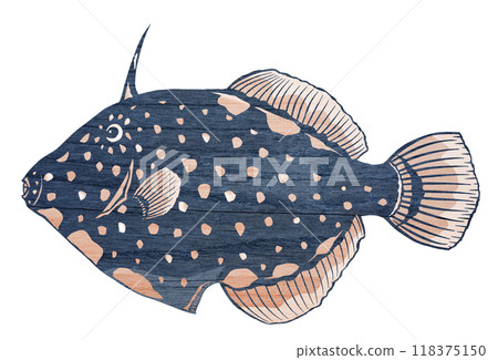 圓點的可愛魚的剪圖 圓點的可愛魚的剪圖 118375150