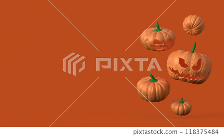 jack the o lantern for Halloween concept 3d rendering. 118375484