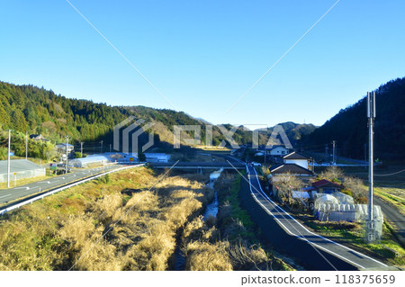 View from the train window on the JR East Suigun Line from Hitachi-Daigo Station to Iwaki-Ishii Station (December 2022) View from the train window on the JR East Suigun Line from Hitachi-Daigo Station to Iwaki-Ishii Station (December 2022) 118375659