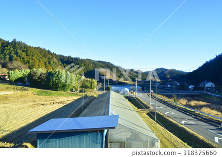 View from the train window on the JR East Suigun Line from Hitachi-Daigo Station to Iwaki-Ishii Station (December 2022) View from the train window on the JR East Suigun Line from Hitachi-Daigo Station to Iwaki-Ishii Station (December 2022) 118375660