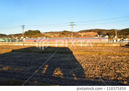 JR東日本水郡線從泉峽站到押江站的車窗景觀（2022年12月） 118375850
