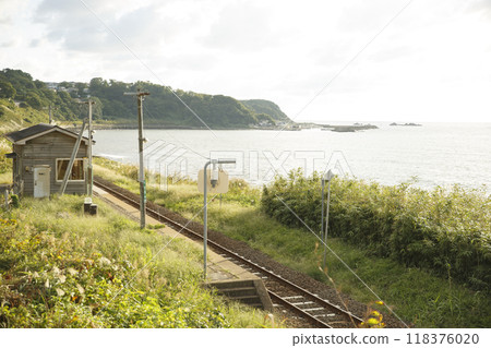 Gono Line Todoroki Station Autumn 118376020