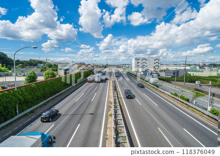 東北高速公路浦和周邊的「埼玉縣」風景 118376049