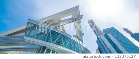 "Saitama Prefecture" Blue sky and Saitama Super Arena 118376127