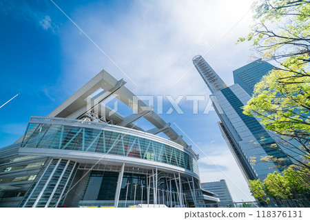 「埼玉縣」藍天與埼玉超級競技場風景 「埼玉縣」藍天與埼玉超級競技場風景 118376131