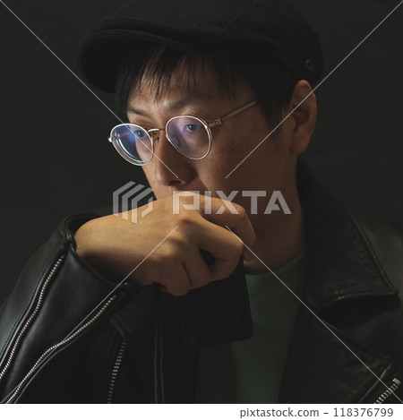 Portrait of a boy wearing glasses Portrait of a boy wearing glasses 118376799