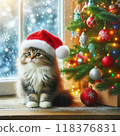 Christmas Cat 118376831