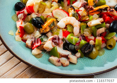 Seafood salad Salpicon de marisco Seafood salad Salpicon de marisco 118377037