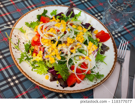 Light vegetable salad Light vegetable salad 118377077