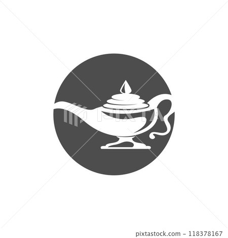 Magic lamp logo icon design Magic lamp logo icon design 118378167