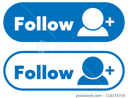 Follow button blue 118378759