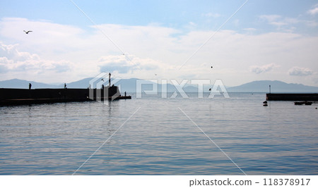Wakasa Bay from Araizaki Fishing Port on the Tango Peninsula 118378917