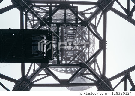 Dense fog and radio tower Mt. Monbetsu Dense fog and radio tower Mt. Monbetsu 118380124