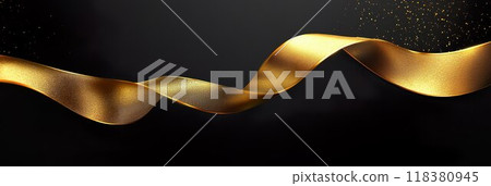 3:1 Gold ribbon - black background 05 118380945