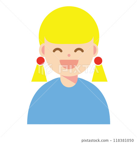 Smile woman icon 118381050