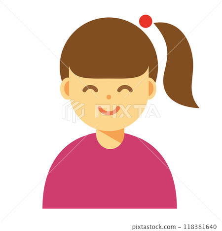 一個微笑的女人的插圖 118381640