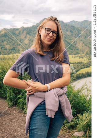 Woman at the river Katun Woman at the river Katun 118383115