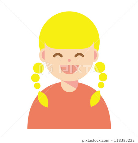 Smile woman icon 118383222