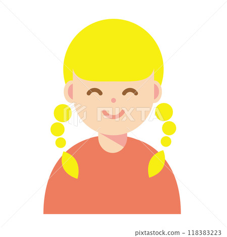 Illustration of a smiling woman 118383223