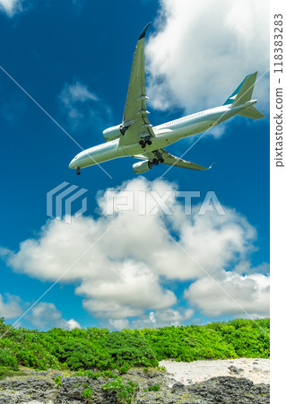 A resort trip by plane and sea A resort trip by plane and sea 118383283