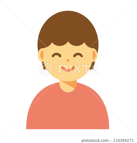 一個微笑的女人的插圖 118384271