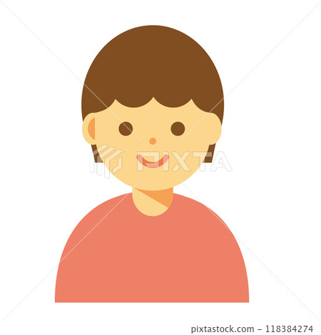 Illustration of a smiling woman 118384274