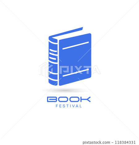 Book icon in flat style. Notebook vector. Book icon vector. Education logo. academy logo icon vector illustration. graduation School logo 118384331