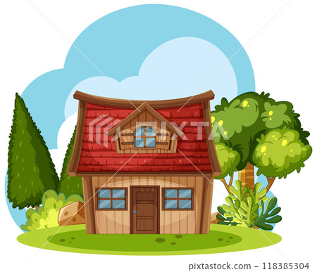 Charming Cottage in Lush Forest Charming Cottage in Lush Forest 118385304