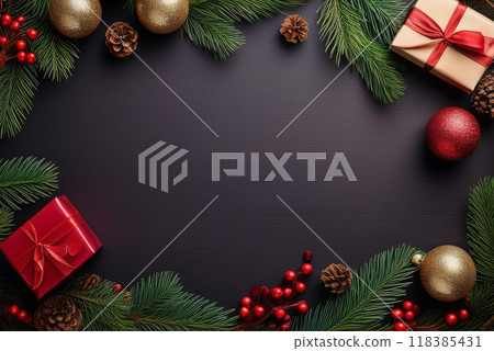 Christmas frame 118385431