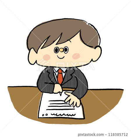 Men who write documents 118385712