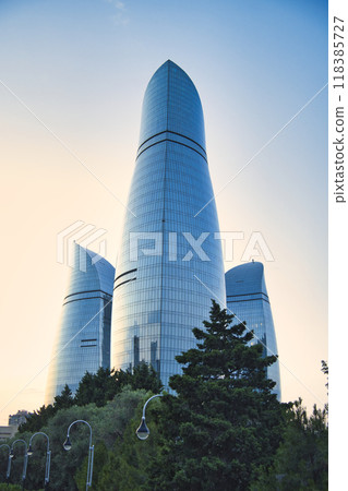Beautiful modern buildings in Baku Beautiful modern buildings in Baku 118385727
