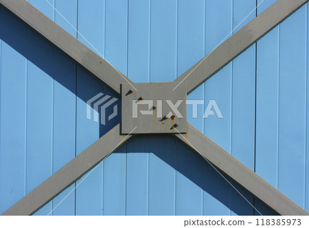 Metallic texture. Industry, manufacturing, factory. 118385973