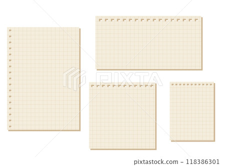 棕色方格紙筆記本備忘錄設定背景（高3:4，寬2:1，正方形，高小） 118386301