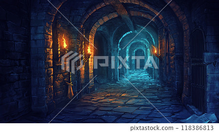 Stone corridor 118386813