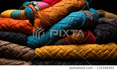 Textured Backgrounds feature traditional designs from world artisans The richness of Textured Backgrounds is evident in every thread. Textured Backgrounds capture the essence of cultural heritage 118386992