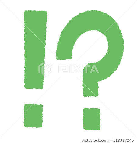 Exclamation mark and question mark Exclamation mark and question mark 118387249