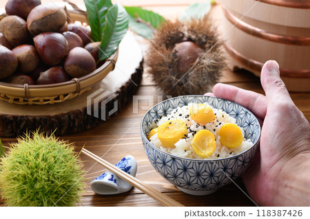 秋味栗飯 118387426