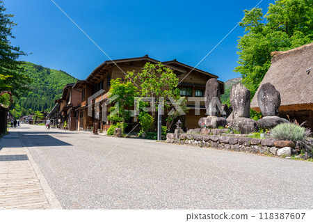 World Heritage Site Shirakawa-go in early summer World Heritage Site Shirakawa-go in early summer 118387607
