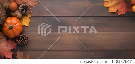 Thanksgiving Day Design Background With Space For Your Text 118387647